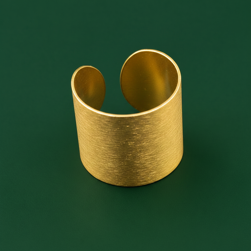 Gold plated ROMA ring