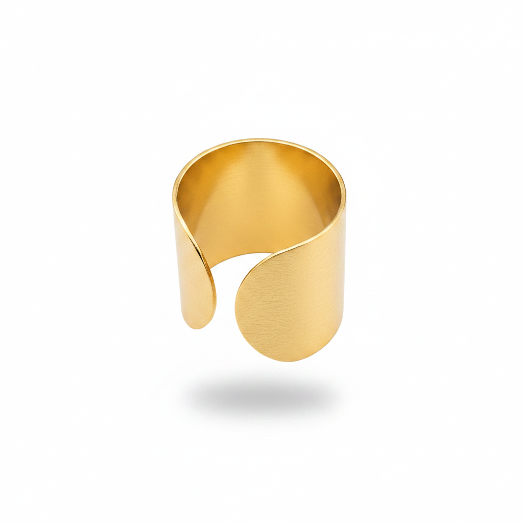 Gold plated ROMA ring