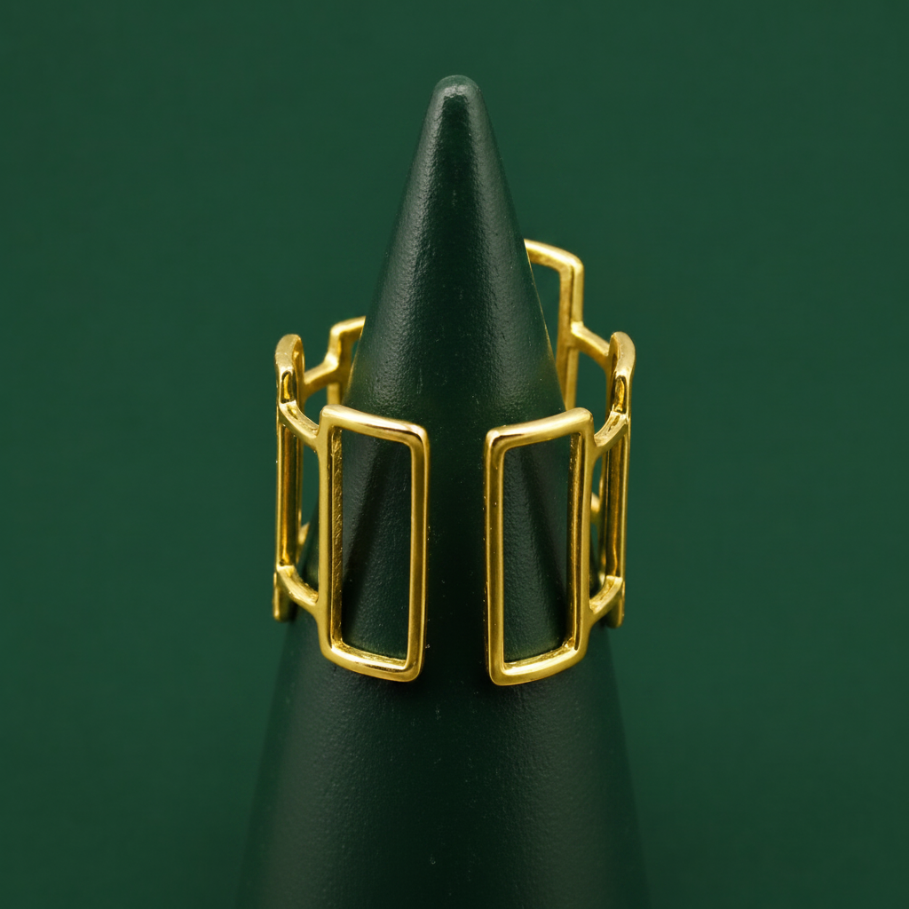 Anillo CHICAGO chapado en oro