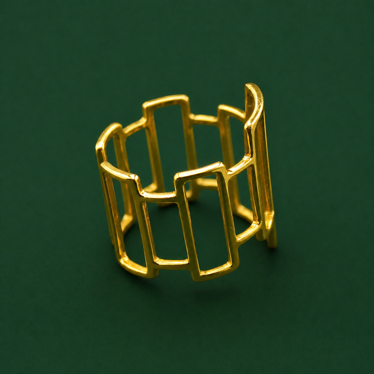 Anillo CHICAGO chapado en oro