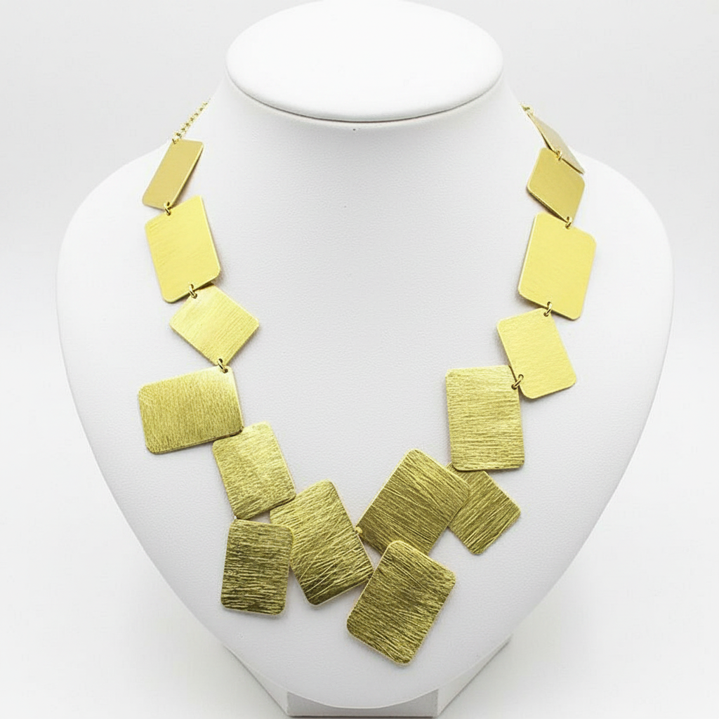 Collar MONDRIAN bañado en oro