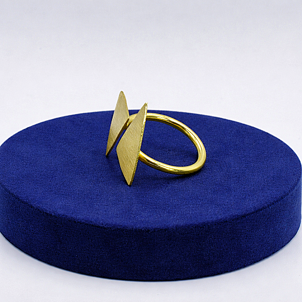 Anillo BERMUDAS bañado en oro