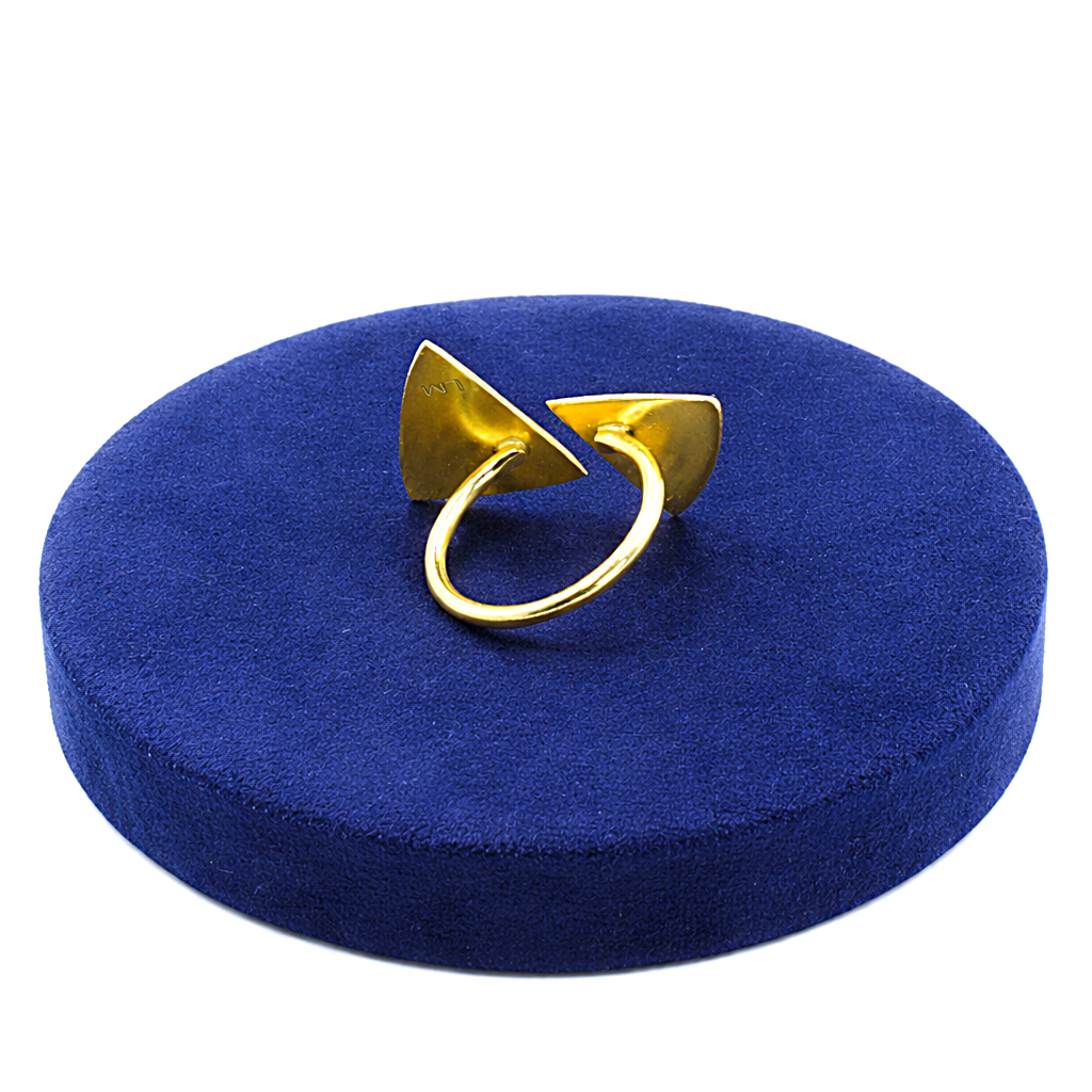 Anillo BERMUDAS bañado en oro