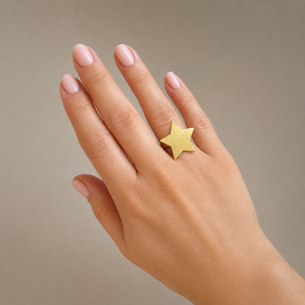 Anillo ESTRELLA bañado en oro