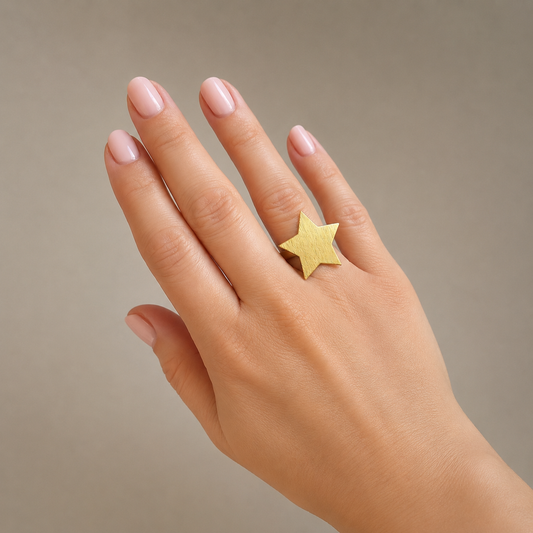 Anillo ESTRELLA bañado en oro