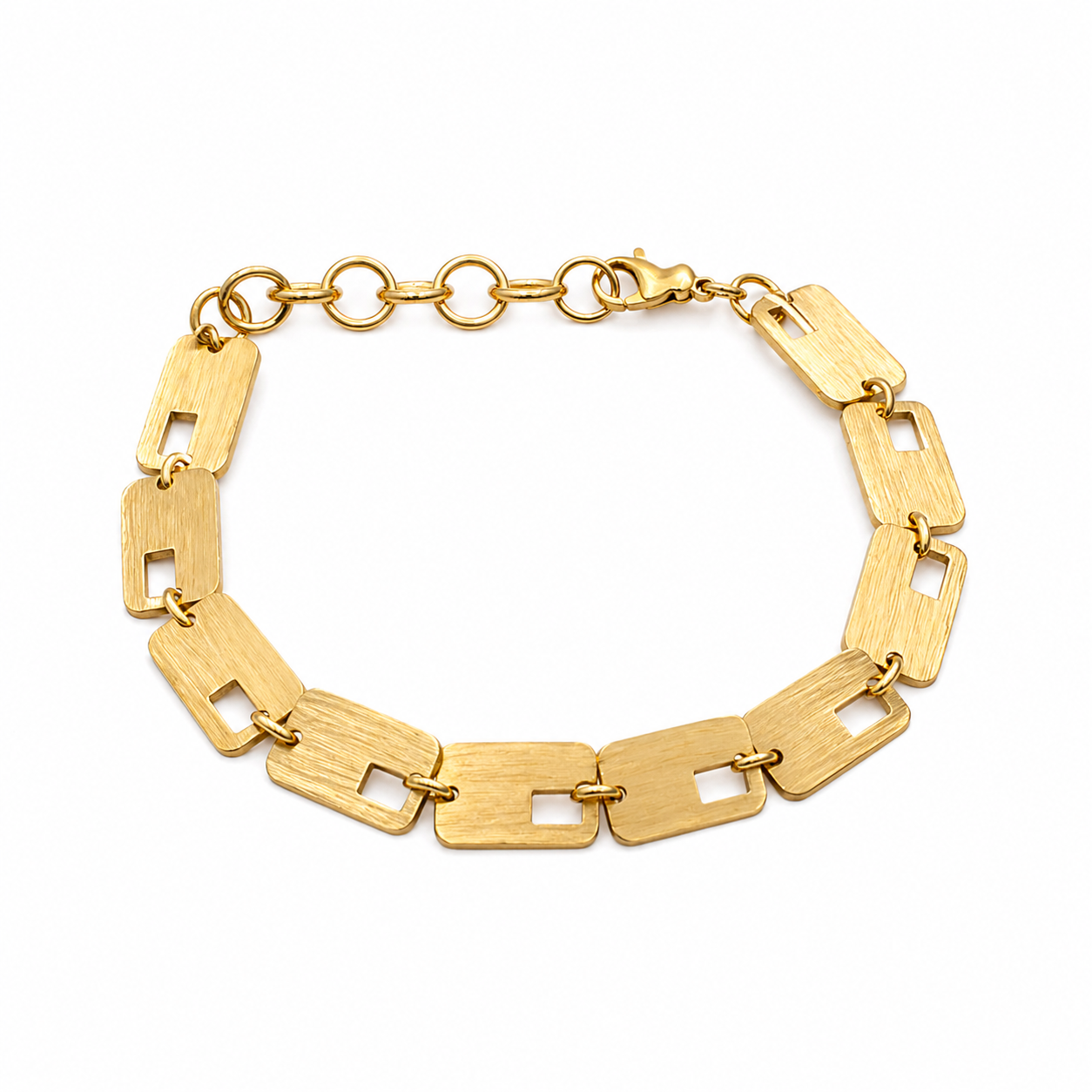 Pulsera EL BESO bañada en oro - Diseño con carácter