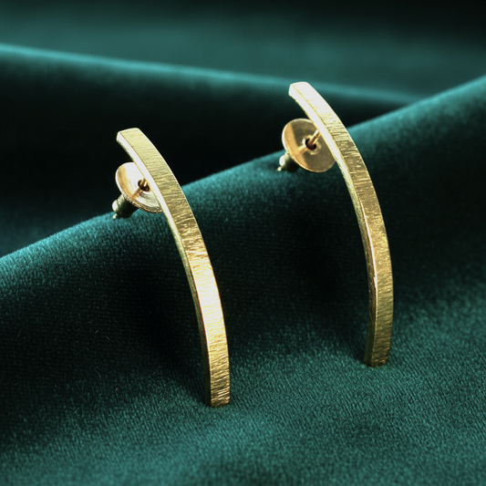 Pendientes INCURVÉ bañados en oro