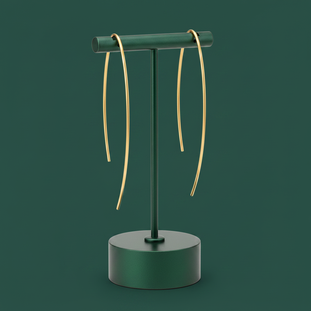 Pendientes BENE de diseño bañados en oro - Diseño con carácter