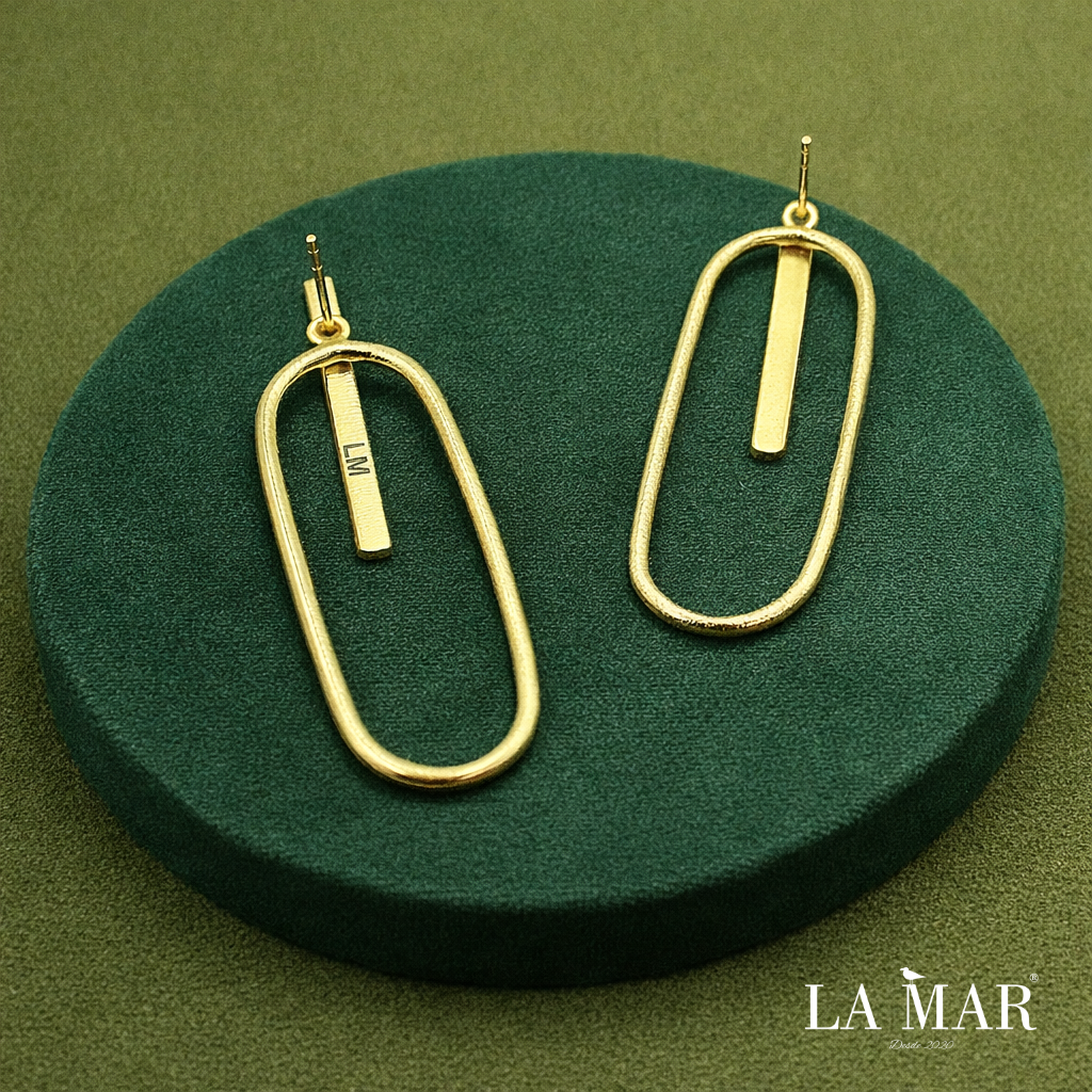 Pendientes MODIGLIANI bañado en oro - Diseño con carácter