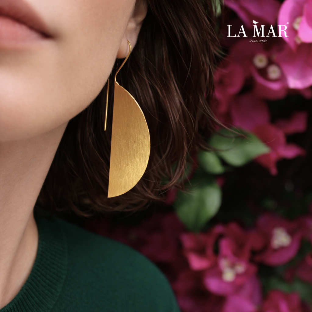 Pendientes OVALE bañados en oro