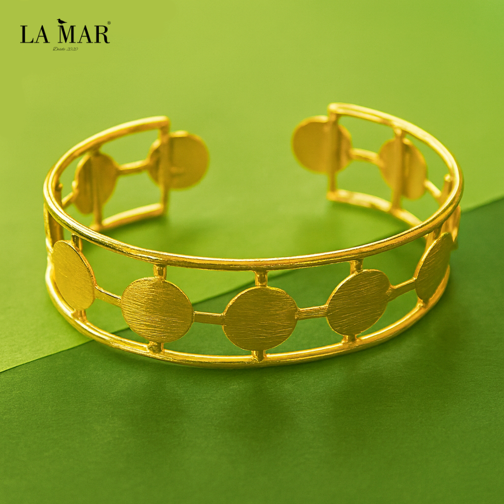 Brazalete GANTE bañado en oro - Diseño con carácter