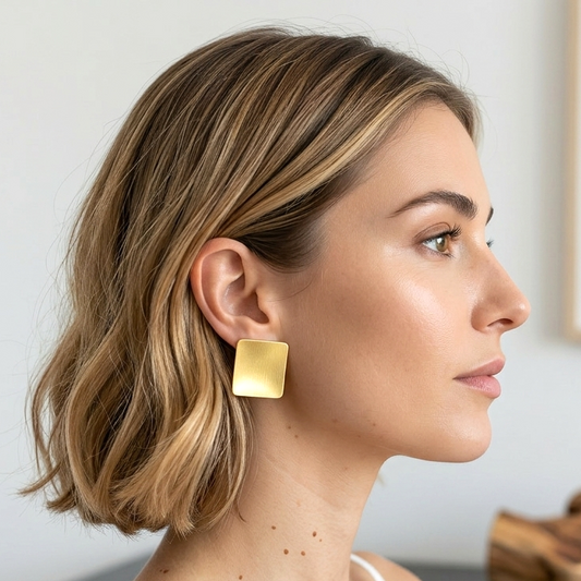 Pendientes PIATTO bañados en oro