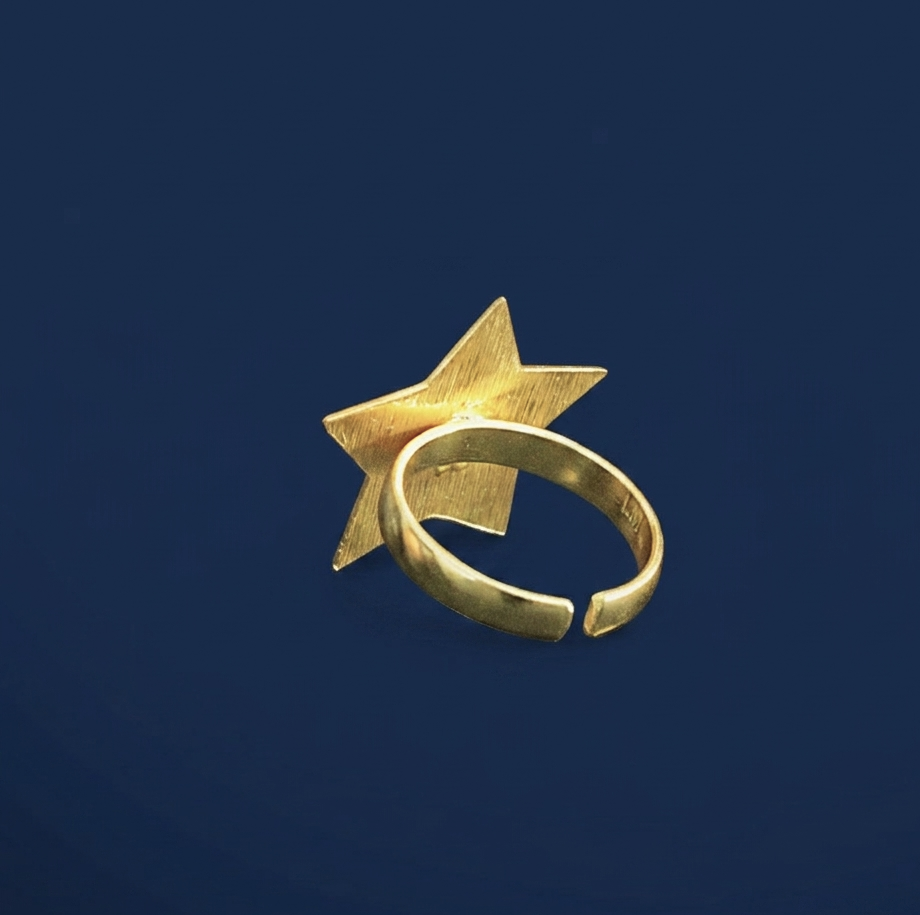 Anillo ESTRELLA bañado en oro