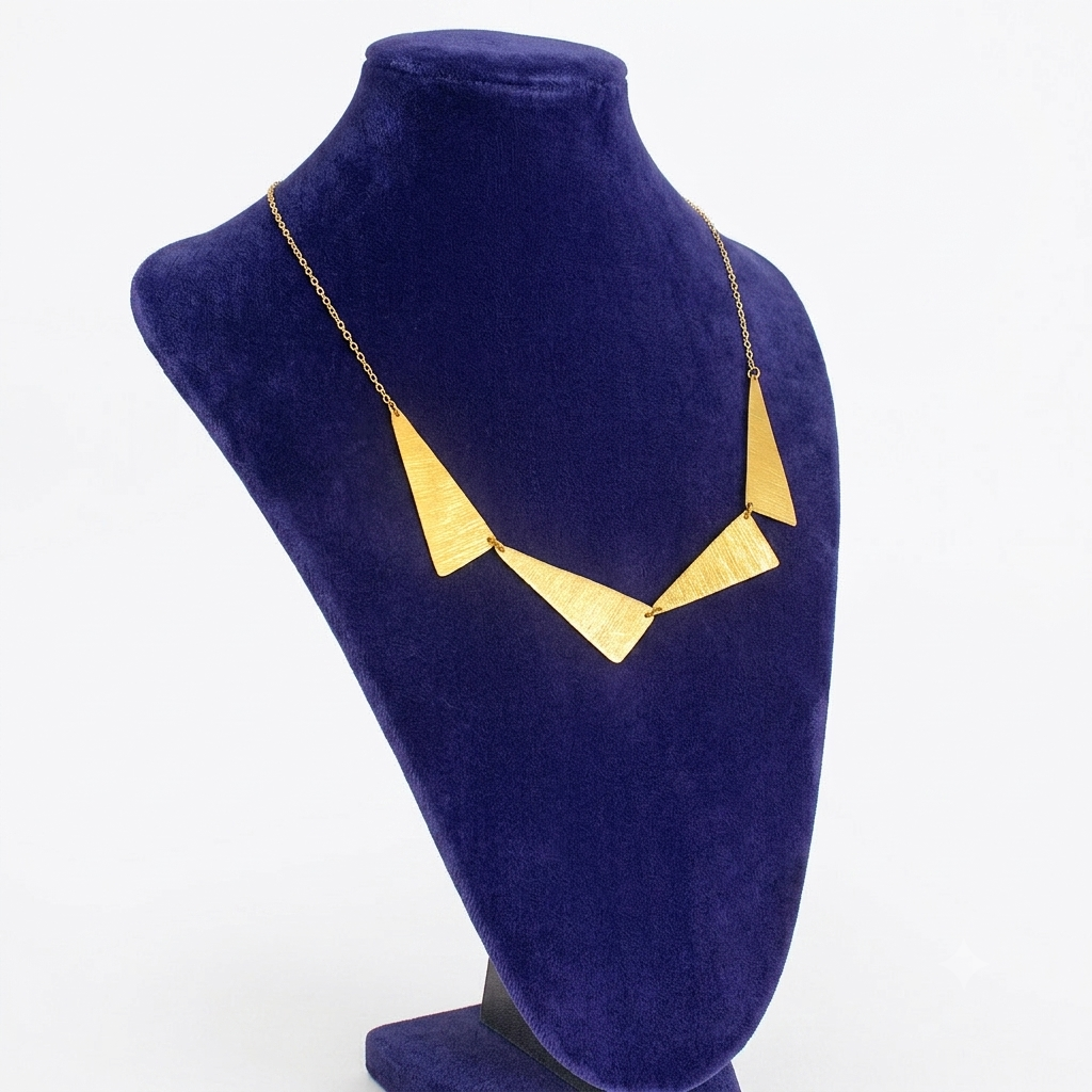 Collar VENTURI bañado en oro 18kt