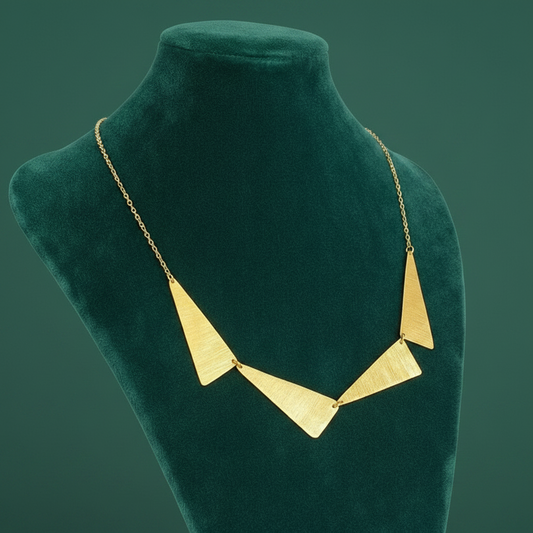 Collar VENTURI bañado en oro