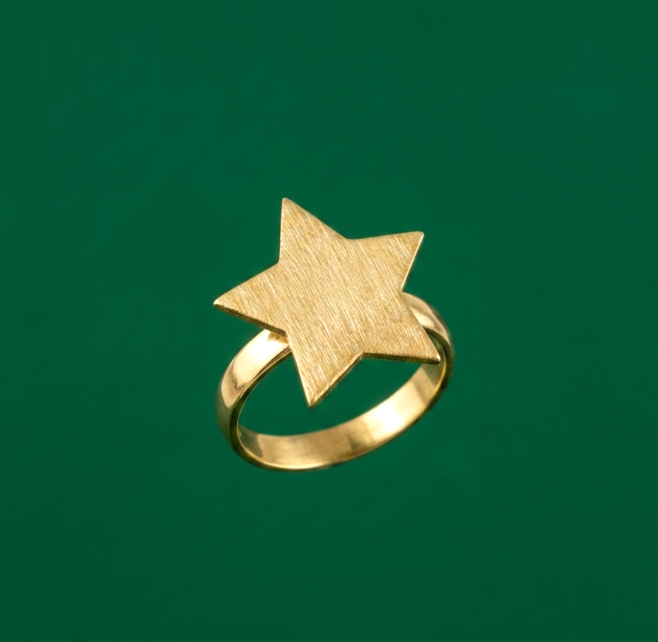 Anillo ESTRELLA bañado en oro
