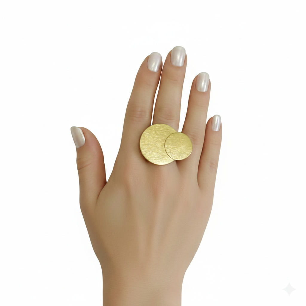 MIRÓ ring bathed in 18kt gold