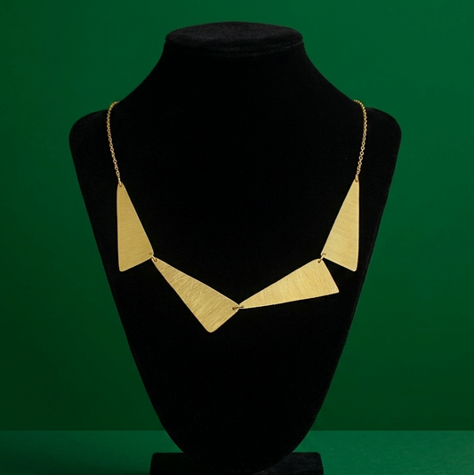 Collar VENTURI bañado en oro 18kt