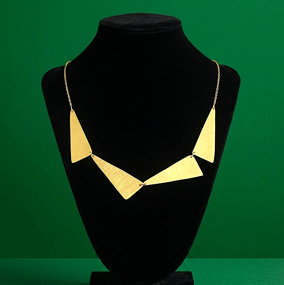 Collar VENTURI bañado en oro