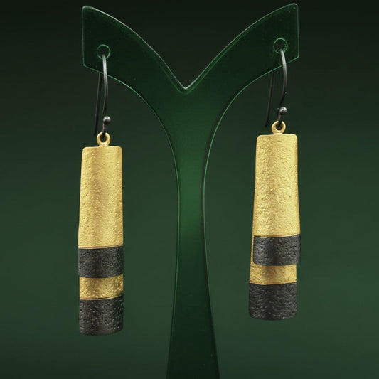 Pendientes SAQQARA bañados en oro - Diseño con carácter
