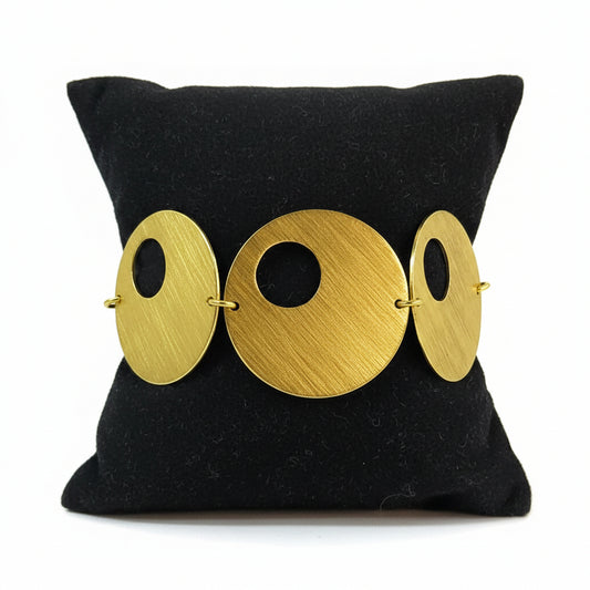 Pulsera PSICODELIC bañado en oro - Diseño con carácter