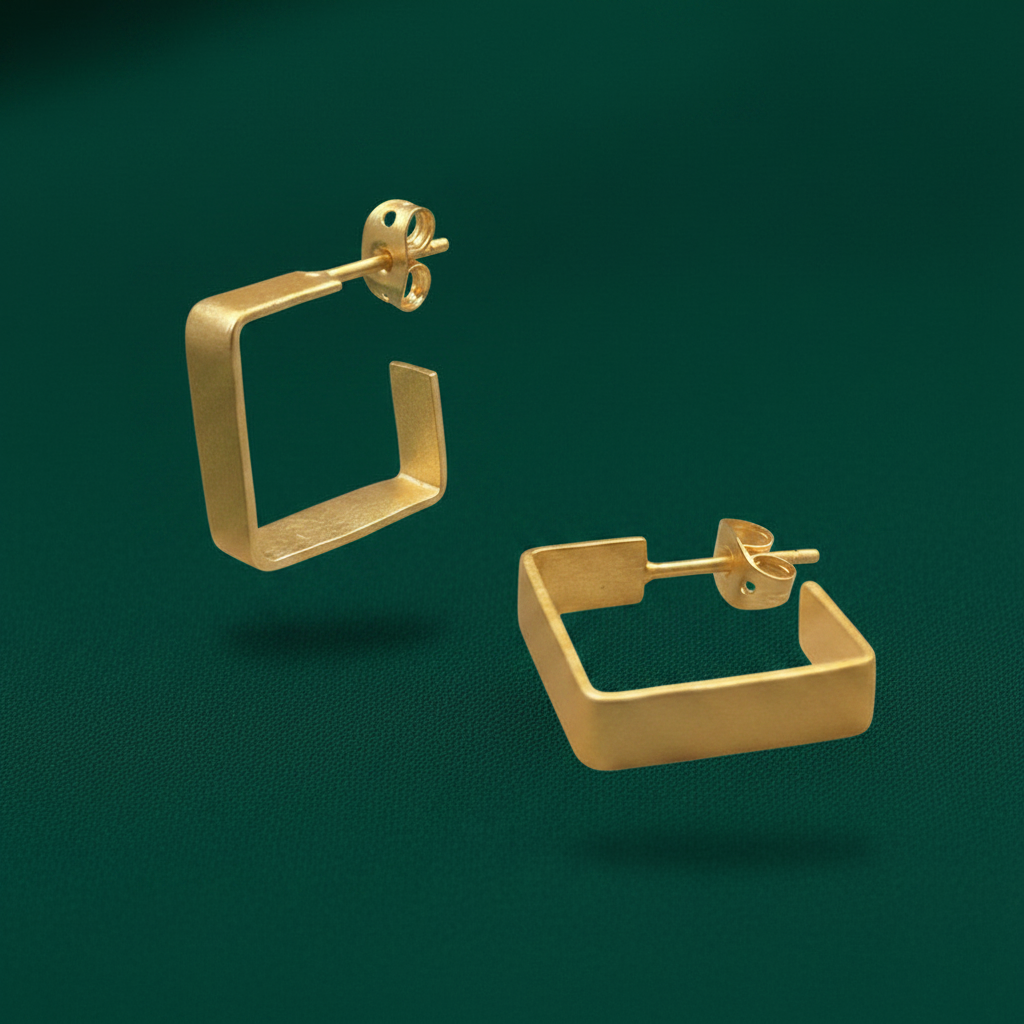 Pendientes CUBIC - Bañados en oro