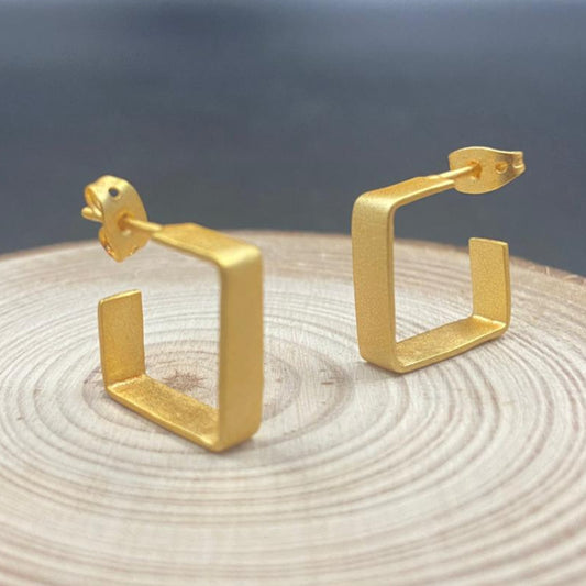 Pendientes CUBIC - Bañados en oro