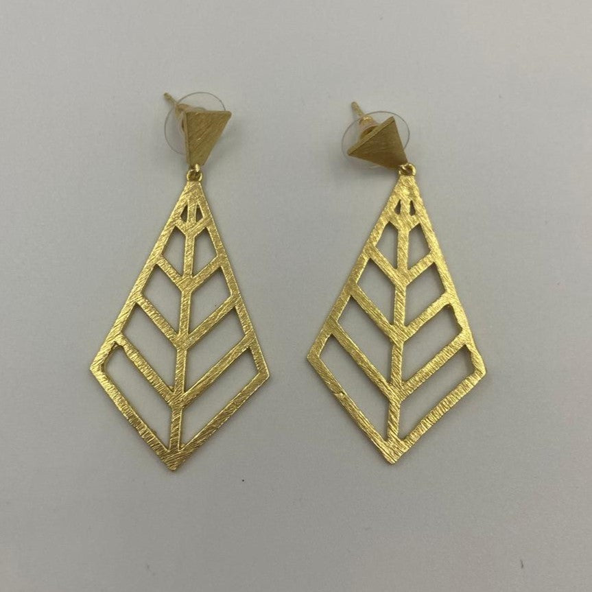 Pendientes CHRISTIE bañados en oro - Diseño con carácter