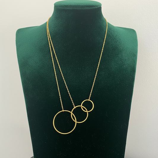 Collar SALERNO bañado en oro - Diseño con carácter