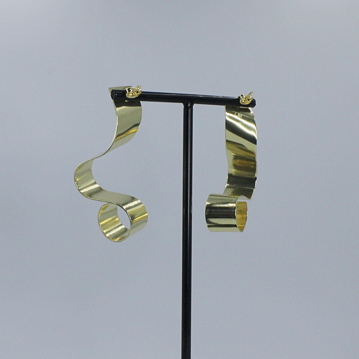 Pendientes RULLO bañados en oro - Diseñó con carácter