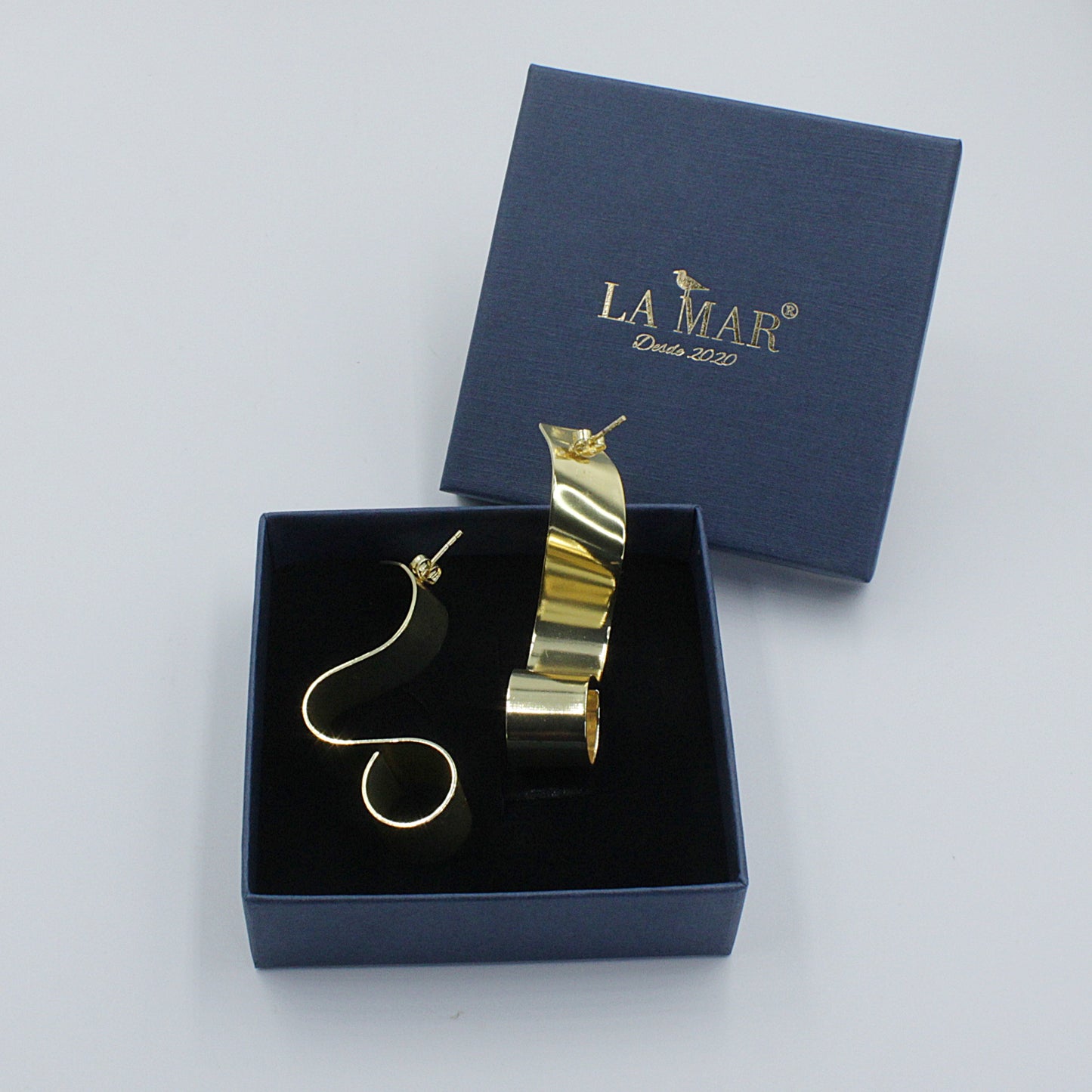 Pendientes RULLO bañados en oro - Diseñó con carácter