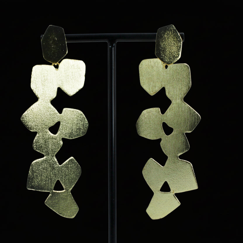 Pendientes MÓDENA bañados en oro - Diseñó con carácter