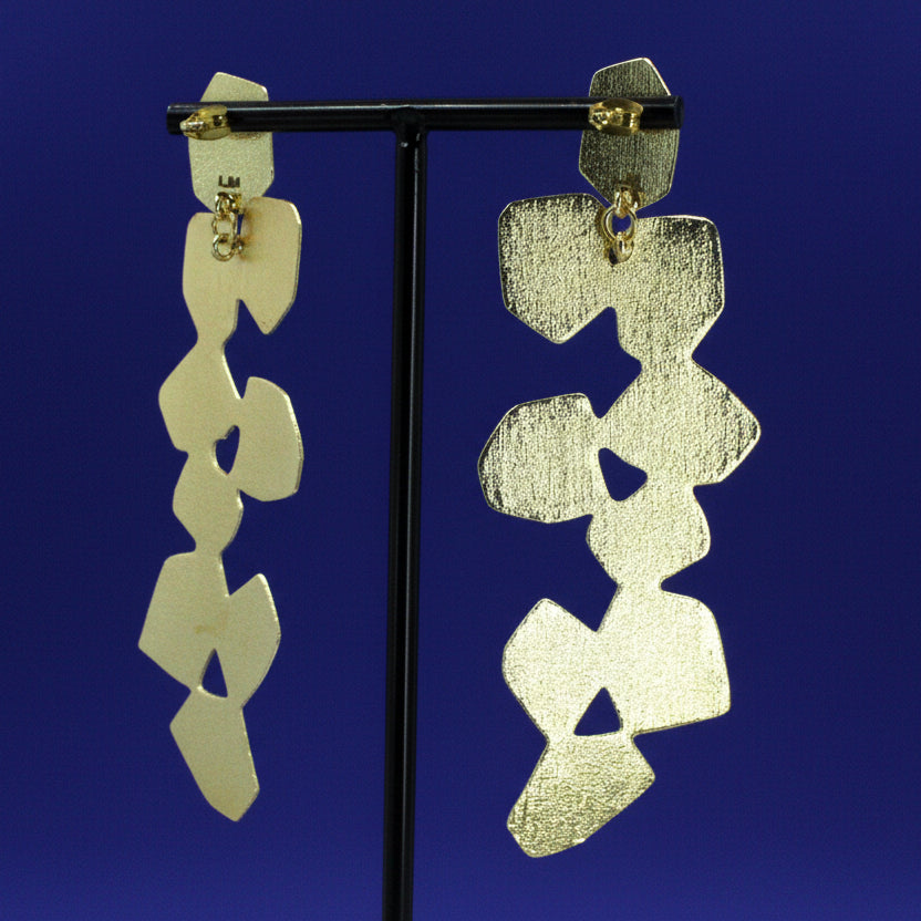 Pendientes MÓDENA bañados en oro - Diseñó con carácter