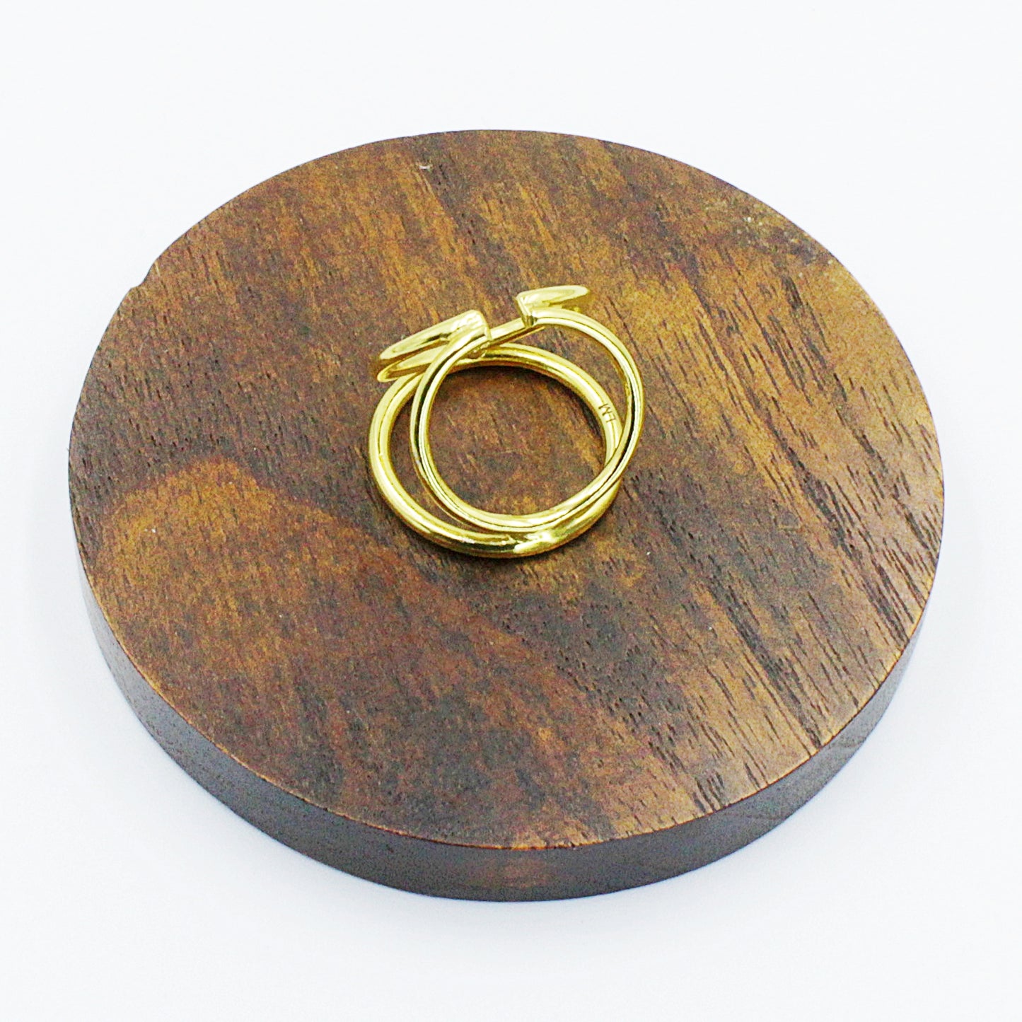 MIRÓ ring bathed in 18kt gold