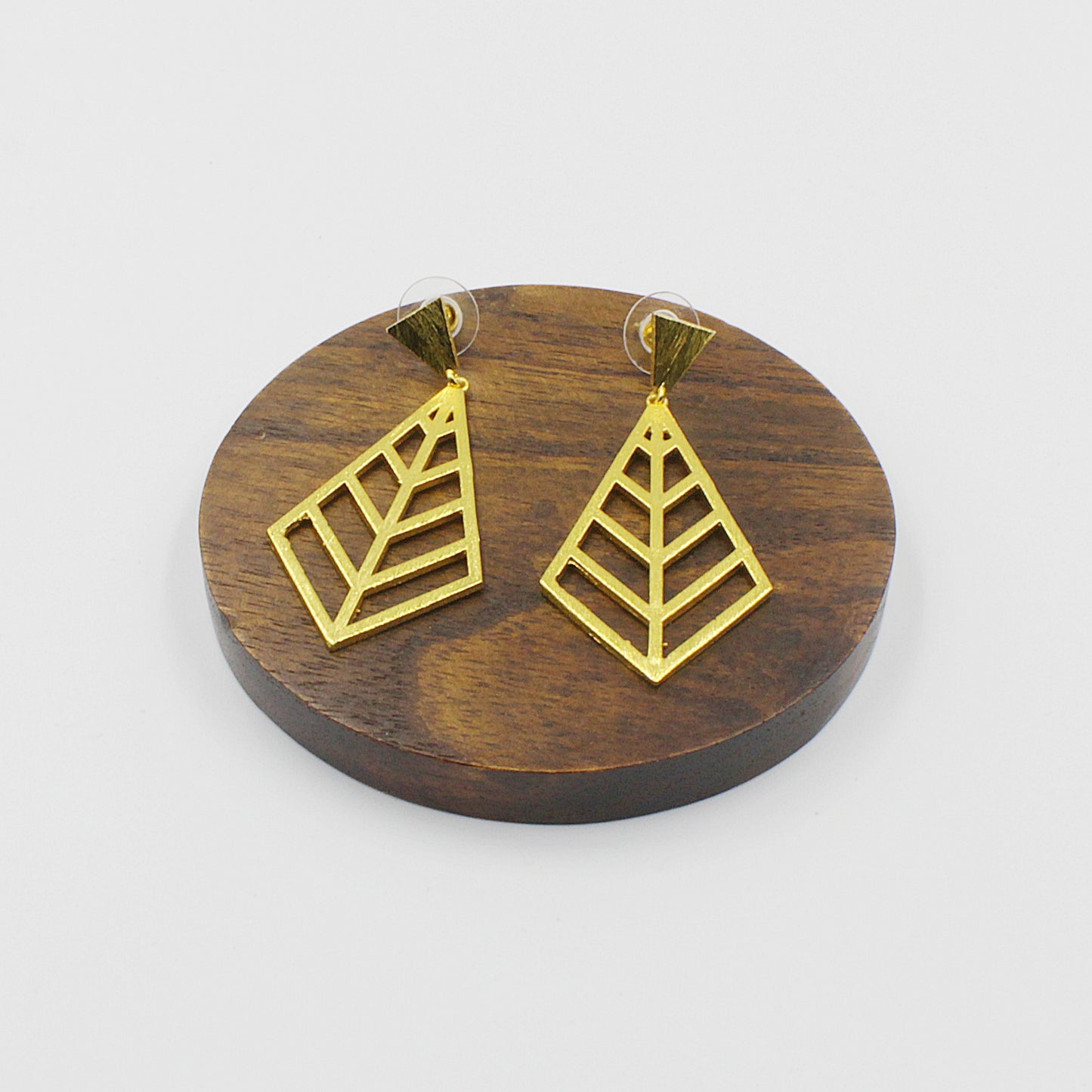 Pendientes CHRISTIE bañados en oro - Diseño con carácter