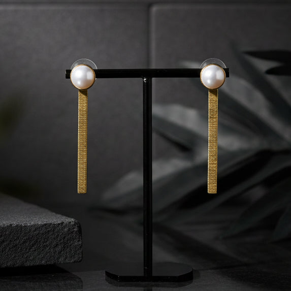 Pendientes TAMARA bañados en oro - Diseño con carácter