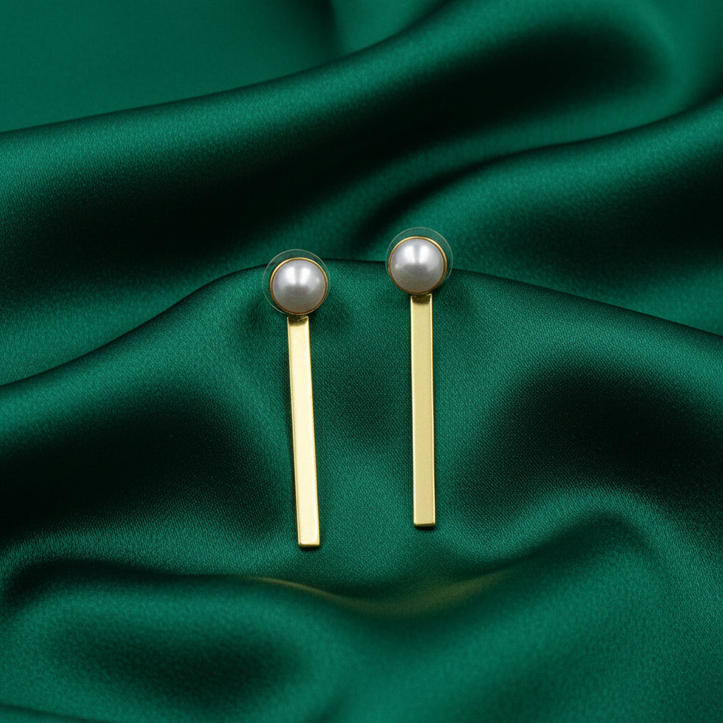 Pendientes TAMARA bañados en oro - Diseño con carácter