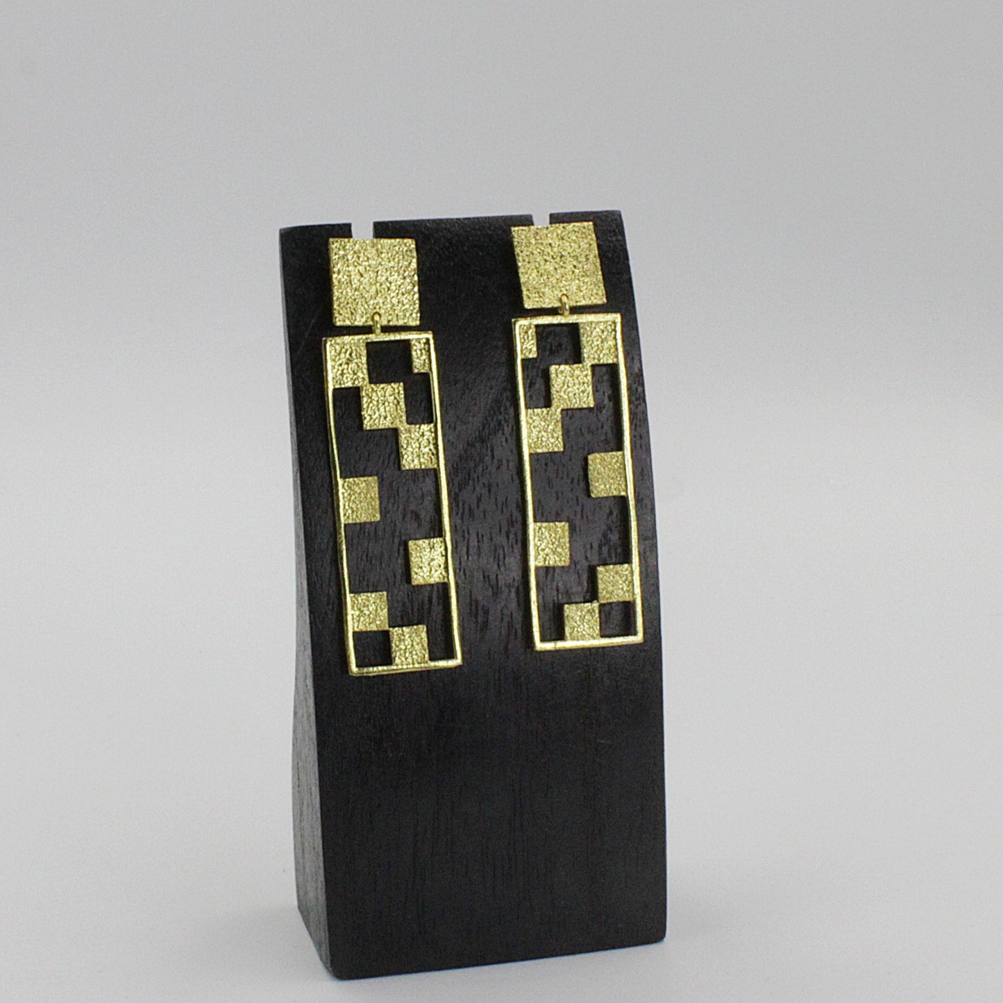 CINEMA earrings plated in 18kt gold