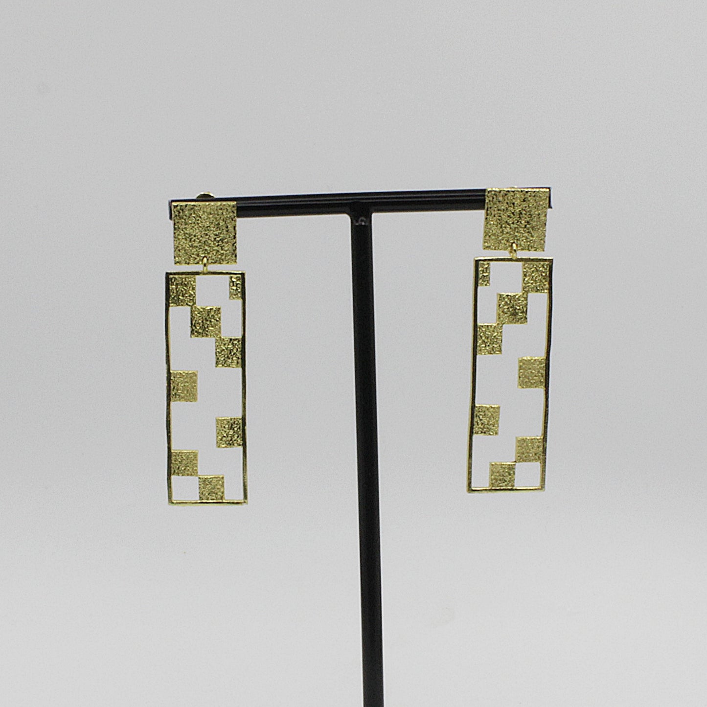 CINEMA earrings plated in 18kt gold