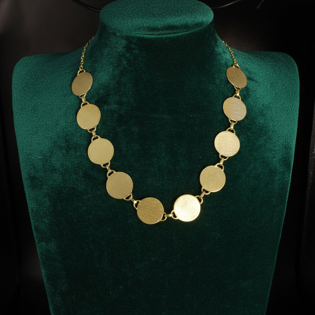 Collar MALTA bañado en oro 18kt - diseño con carácter