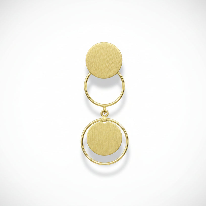 Pendientes VIGATTA bañados en oro - Diseño con carácter