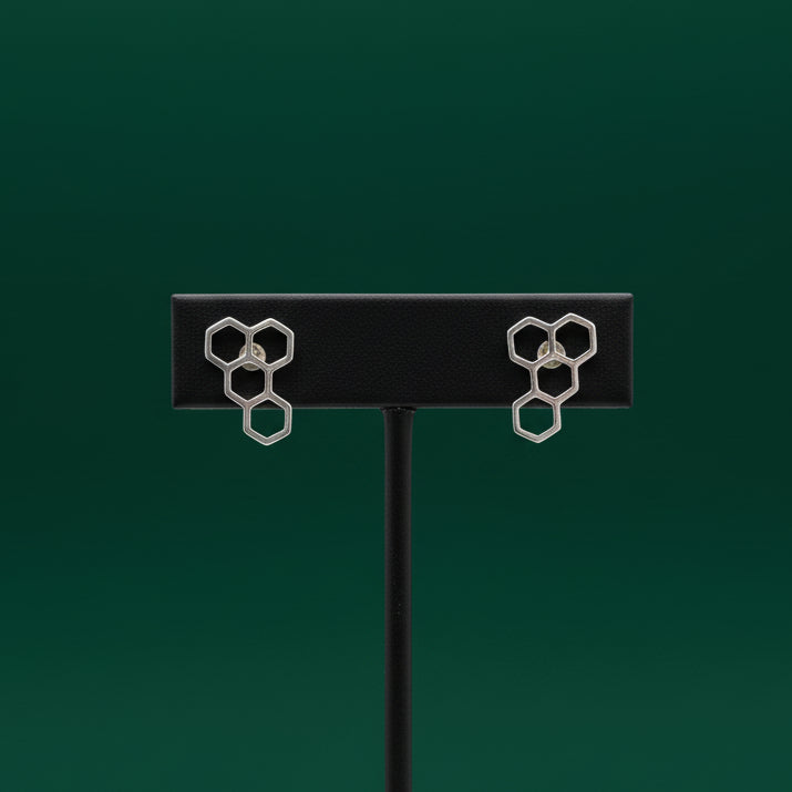 Pendientes PANAL PLATA - Diseño con carácter