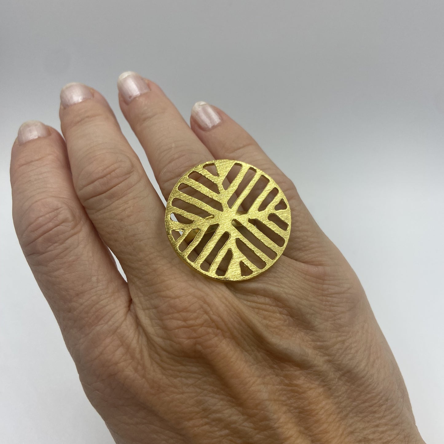 Anillo POEPOE bañados en oro - Diseño con carácter