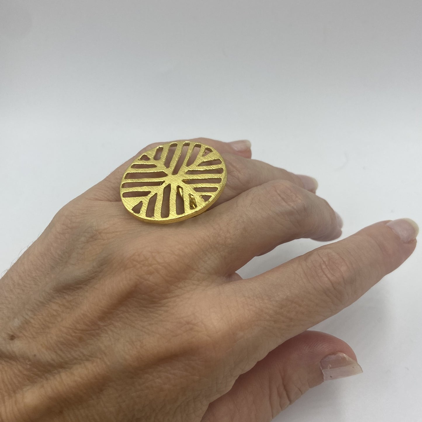Anillo POEPOE bañados en oro - Diseño con carácter
