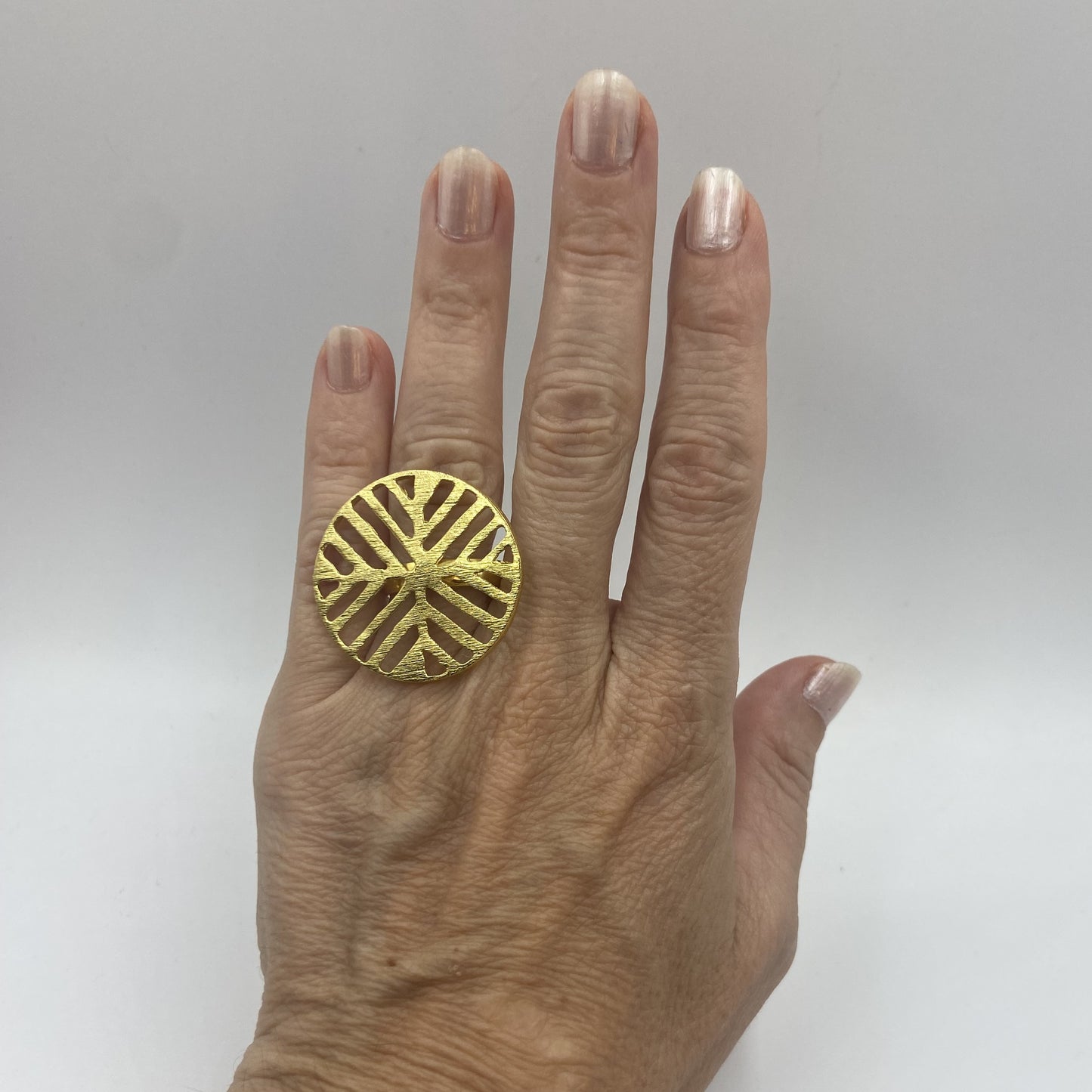 Anillo POEPOE bañados en oro - Diseño con carácter