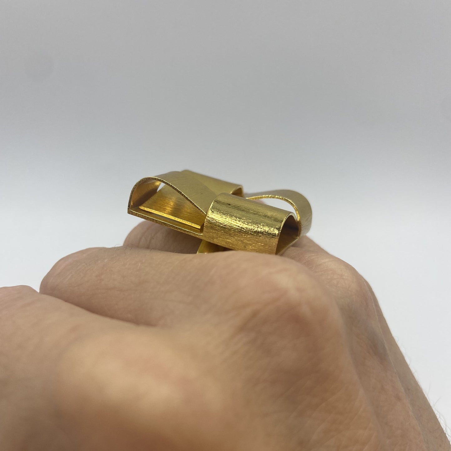 Anillo QUART bañados en oro - Diseño con carácter