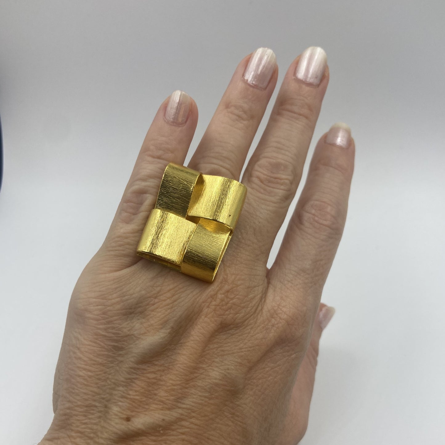 Anillo QUART bañados en oro - Diseño con carácter
