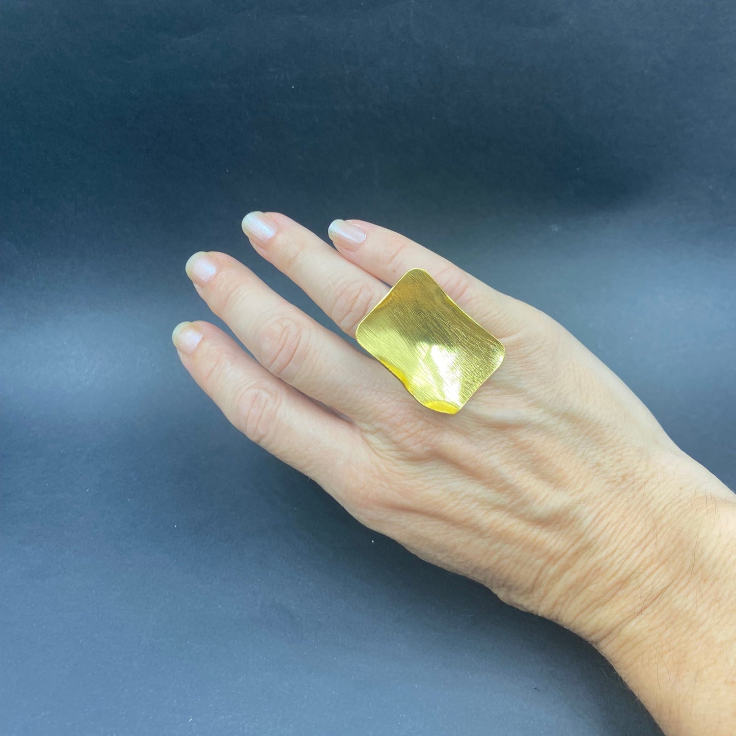 MIRÓ ring bathed in 18kt gold