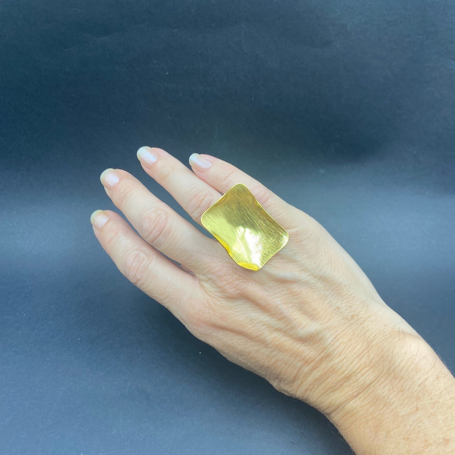 MIRÓ ring bathed in 18kt gold