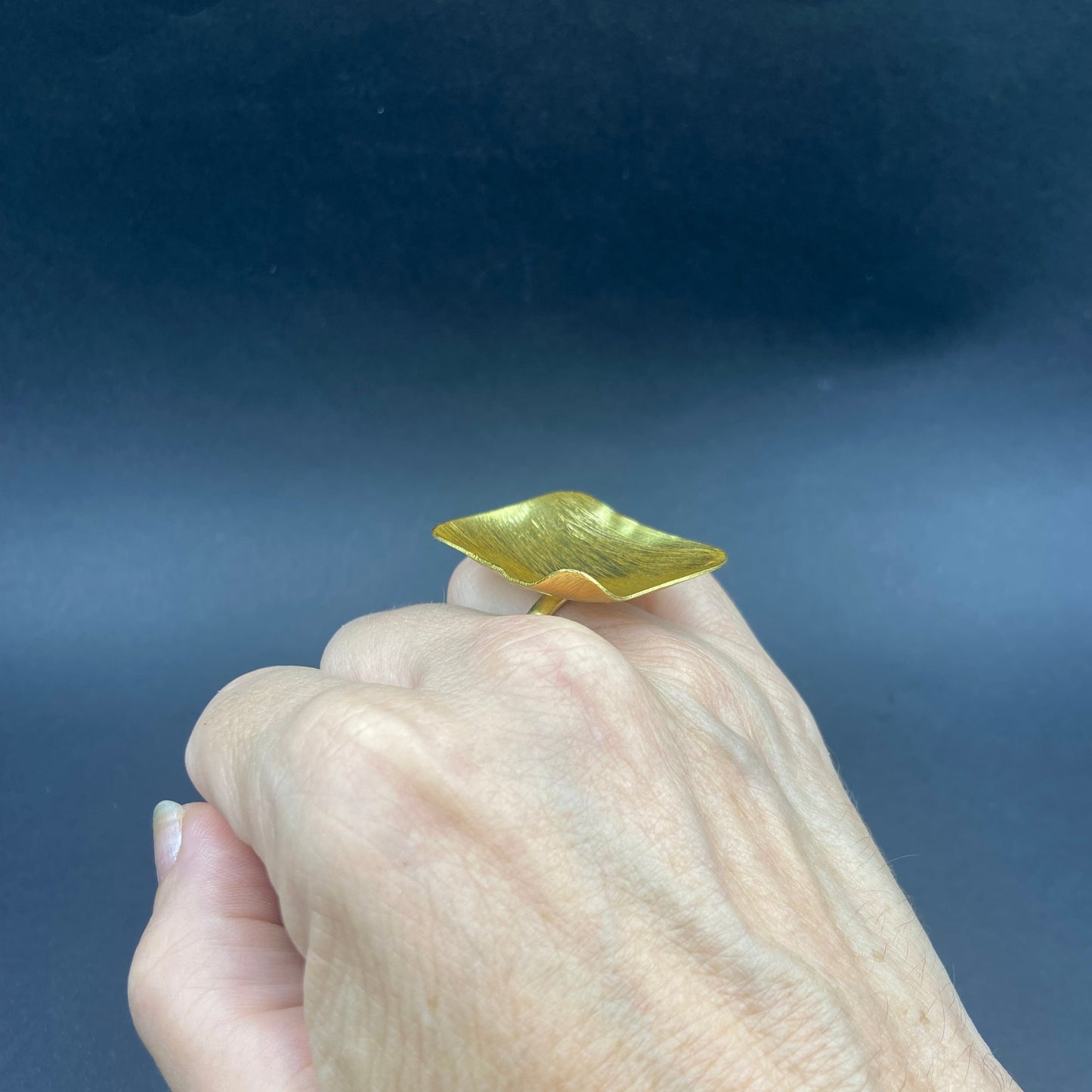 MIRÓ ring bathed in 18kt gold